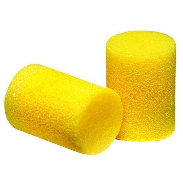 E-A-R Classic Disposable Uncorded Ear Plugs, Cylinder Shape, NRR 29 dB, Yellow, 200 Pairs