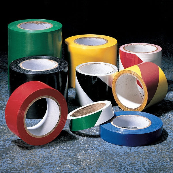 Hazard Marking Tape, Roll, 1In W, 180 ft. L