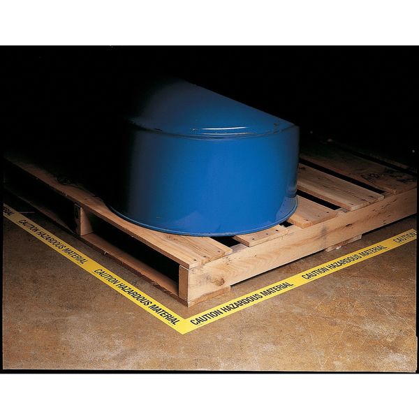 Barricade Tape, Yellow/Black, 180ft x 2 In