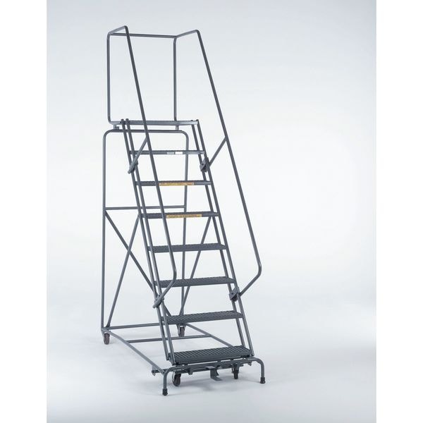 123 in H Steel Rolling Ladder, 9 Steps