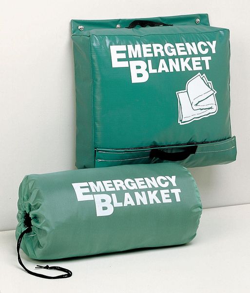 Emergency Blanket, Gray, 70 In. x 82 In.