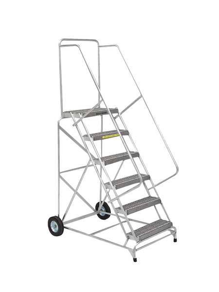 103 in H Aluminum Wheelbarrow Ladder, 7 Steps