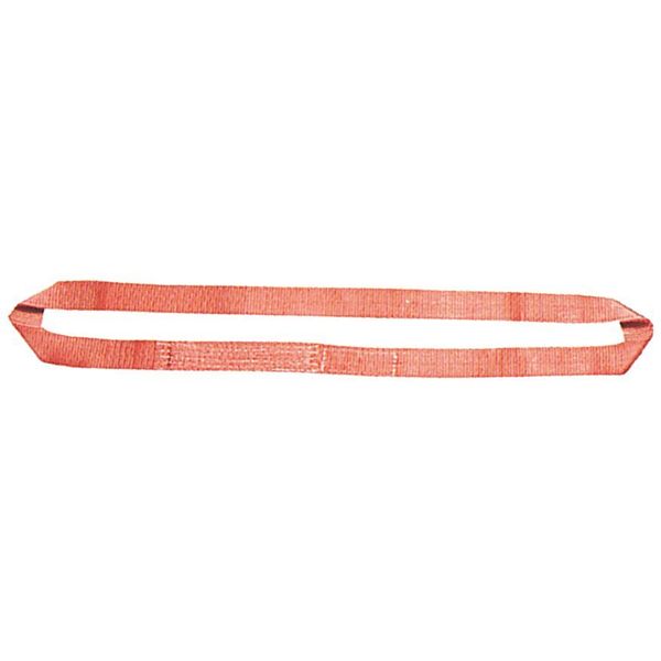 Web Sling, Endless, 10 ft L, 2 in W, Nylon, Yellow