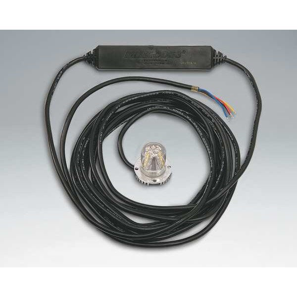 Hidden Warning Light, LED, Amber, 1-1/2 Dia