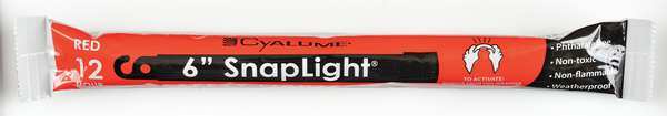 Lightstick, Red, 12 hr., 6 In. L, PK10