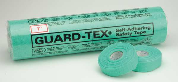 Safety Tape, Green, 1 In. W, 30 yd. L, PK12