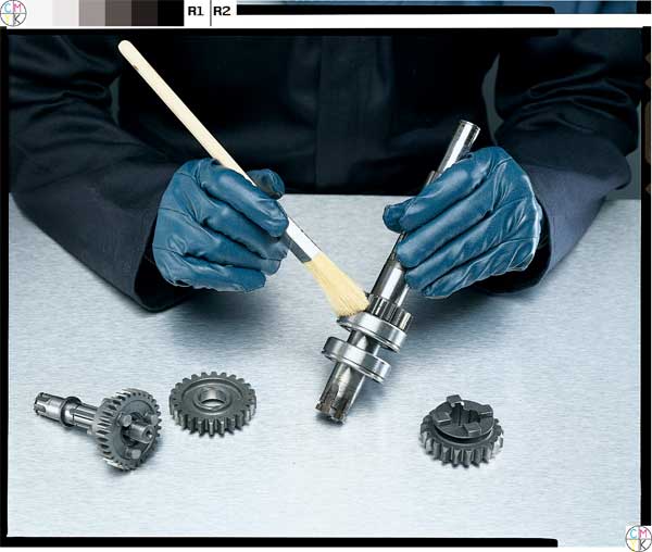 Nitrile Coated Gloves, Full Coverage, Blue, M, PR