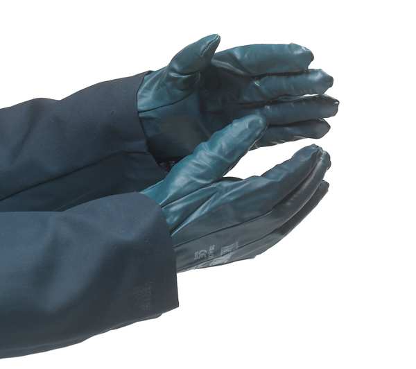 Nitrile Coated Gloves, Full Coverage, Blue, S, PR