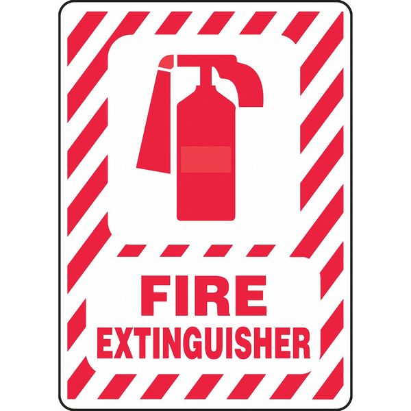 Fire Extinguisher Sign, 10X7