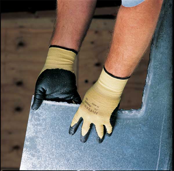 Cut Resistant Coated Gloves, A2 Cut Level, Nitrile, 8, 1 PR