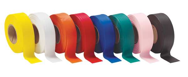 Taffeta Flagging Tape, Yellow, 300 ft