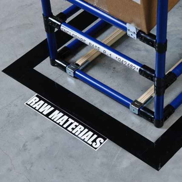 Floor Marking Tape, Roll, 2In W, 100 ft. L