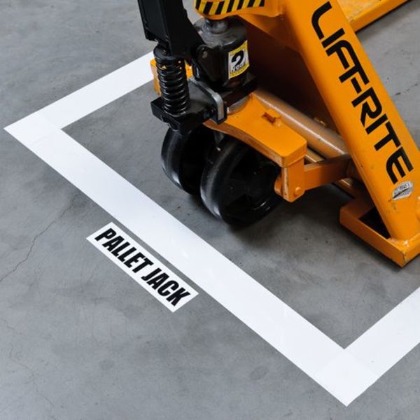 Floor Marking Tape, Roll, 4In W, 100 ft. L