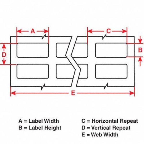 White Wire Wrap Wire Marker Tape, THT-5-472-10