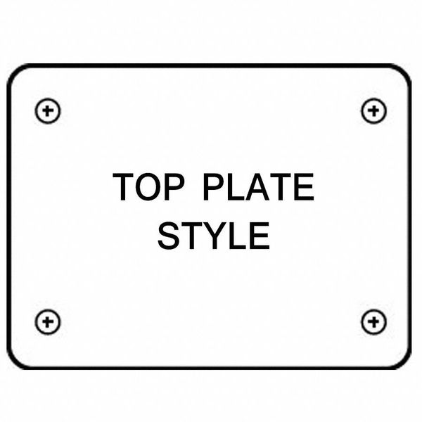 Swivel Plate Caster, Therm Rubber, 5 in, 198 lb.