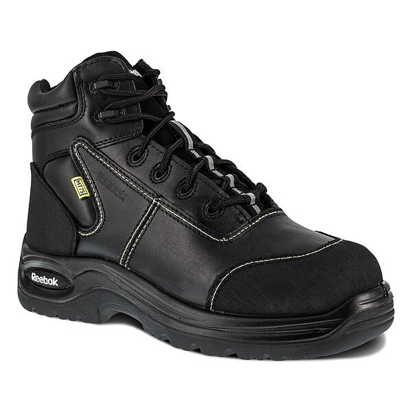 Work Boots, 7 Sz, W, Blk, 6 in. H, Womens, PR