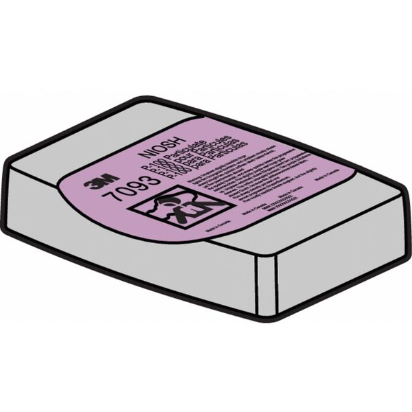 Filter, Nuisance Acid Gas/Nuisance Organic Vapor/P100, Bayonet, Magenta/Olive, 12 Pack