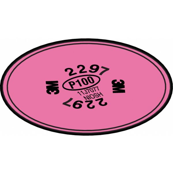 Filter, 3M 5000/6000/7000/FF-400 Series, P100, Bayonet, Magenta, 2 Pack