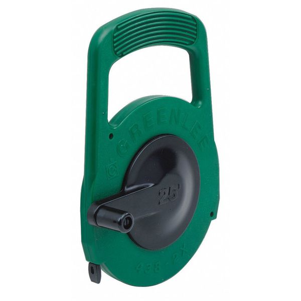 Fish Tape, 1/4 In x 25 ft, Steel