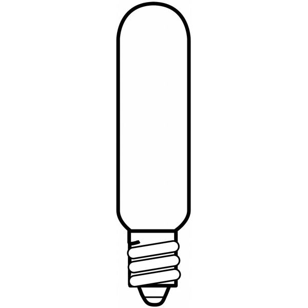 GE LIGHTING 15W, T6 Incandescent Light Bulb