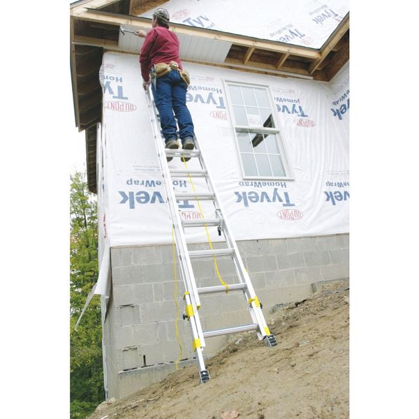 Aluminum Extension Ladder, 250 lb Load Capacity