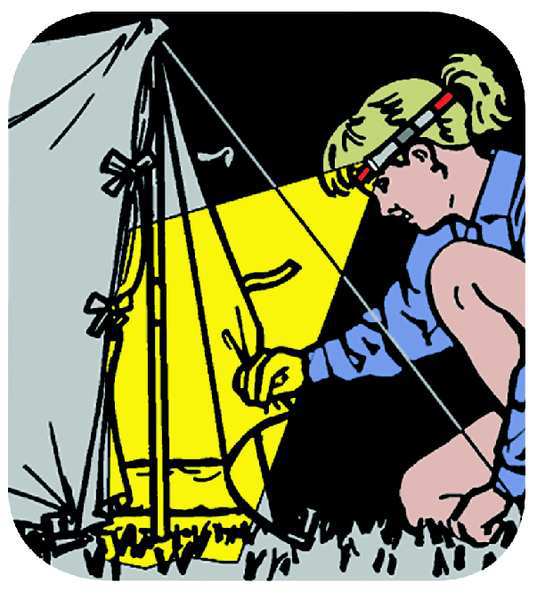 Headband Flashlight Holder, Black