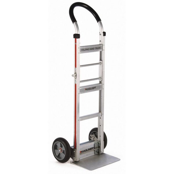 Folding Hand Truck, 500 lb Load Cap., Slvr
