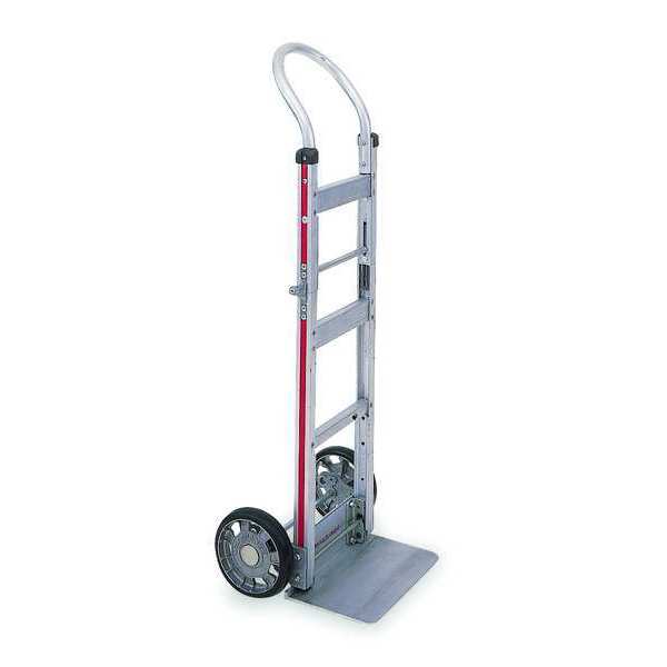 Folding Hand Truck, 500 lb Load Cap., Slvr