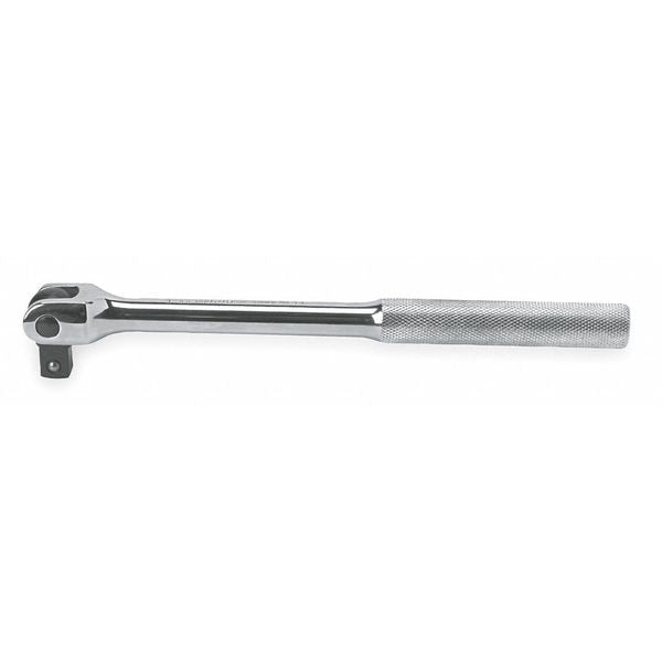 Breaker Bar, 1/2 in Drive Size, 24 in Overall Length, Knurled Grip, SAE, Alloy Steel, Chrome Finish