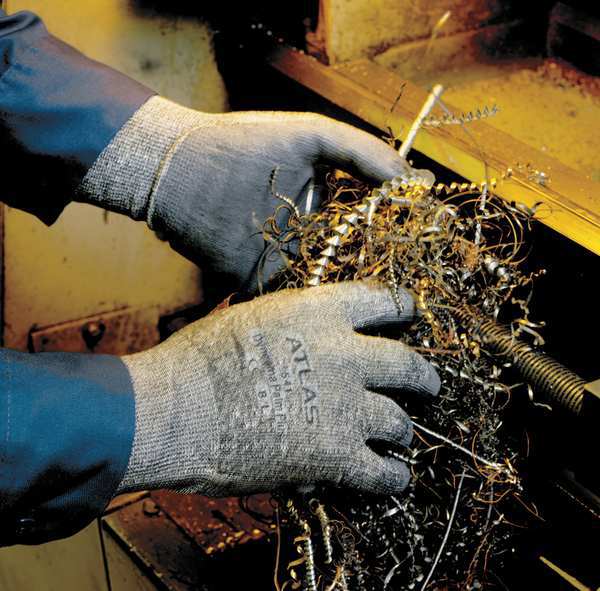 Cut Resistant Gloves, Gray, S, PR