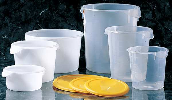 Round Storage Container, 4 qt
