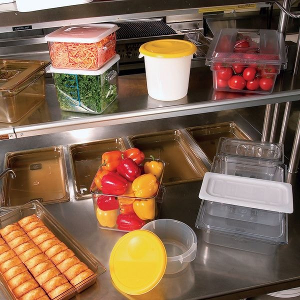 Round Storage Container Lid, Yellow