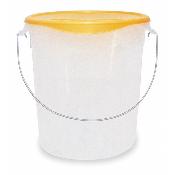 Round Storage Container, 22 qt, Lid 1GAF3