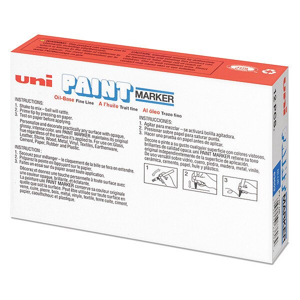 Permanent Paint Marker, Medium Tip, Blue Color Family, Paint