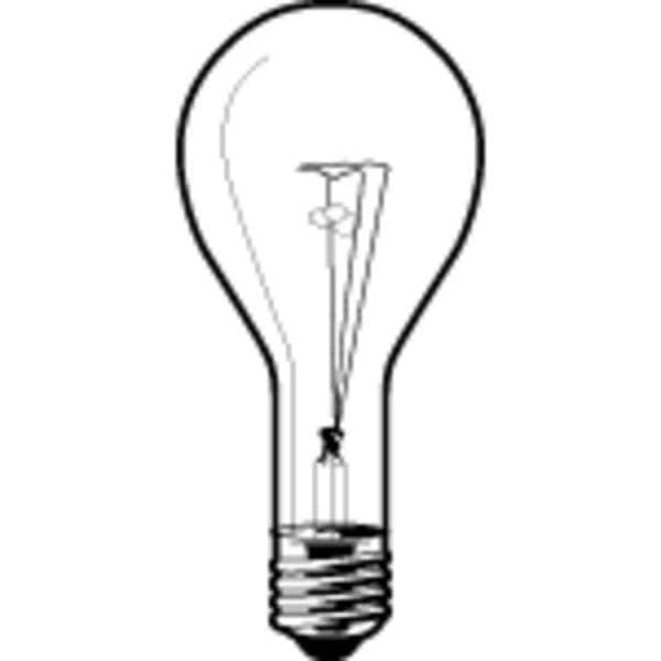 GE LIGHTING 300W, PS35 Incandescent Light Bulb