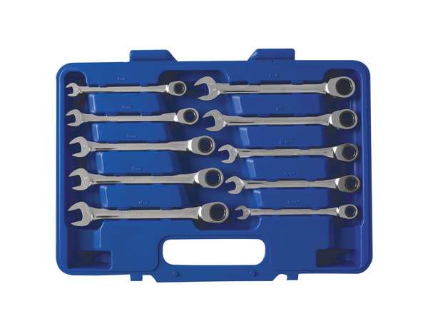 Ratcheting Wrench Set, Pieces 10