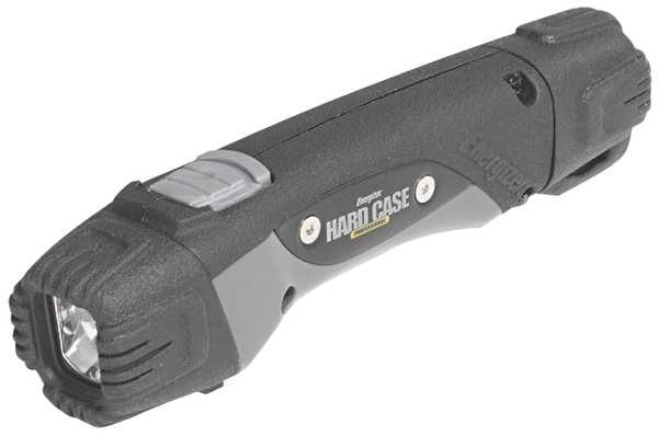 Black No Led Industrial Handheld Flashlight, AA, 300 lm