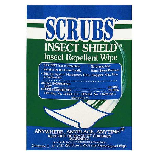 Insect Repellent, Wipes, PK100