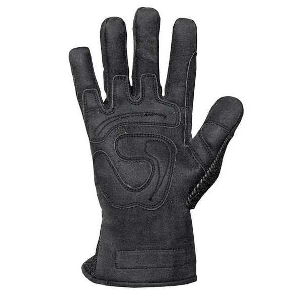Large Black Gauntlet Cuff Heat Resistant Gloves