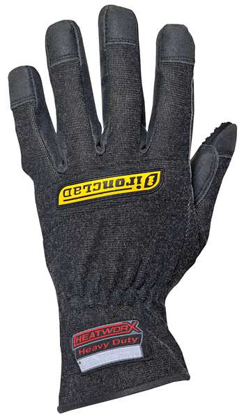 Medium Black Gauntlet Cuff Heat Resistant Gloves