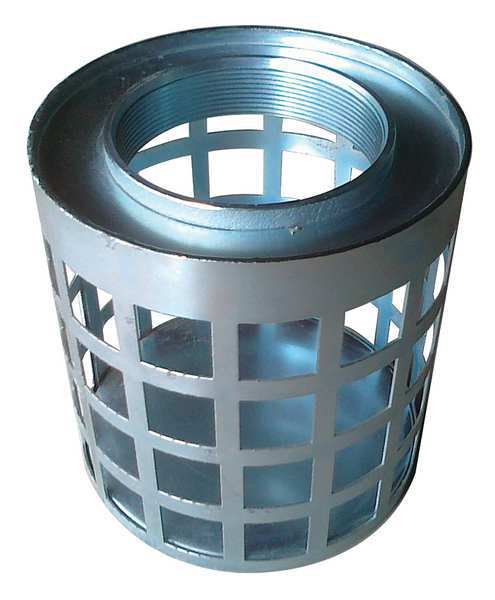 SuctionStrainer, 6 Dia, 3 NPT, Side Sq Perf