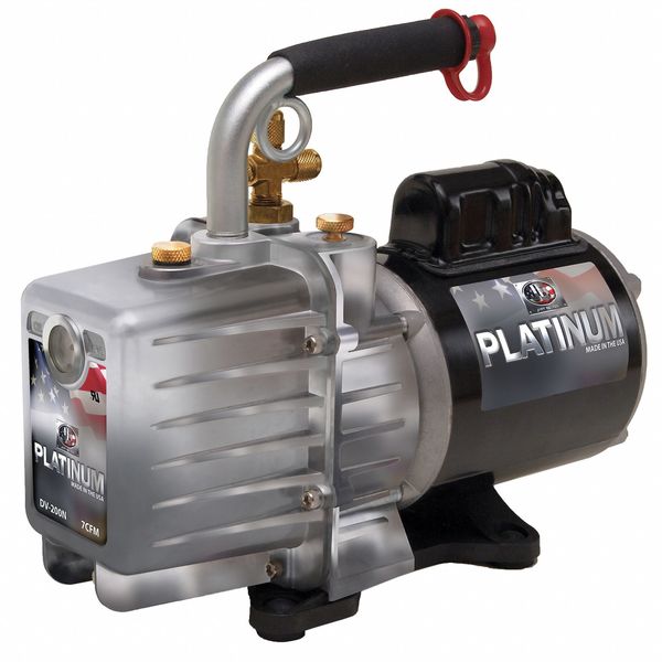 PlatinumÂ® Refrigerant Evacuation Pump, 7.0 cfm, 1/2 HP, 6 ft cord