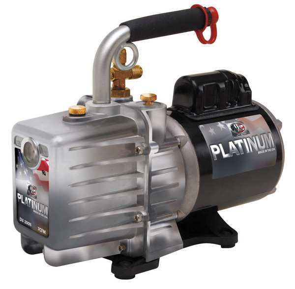 PlatinumÂ® Refrigerant Evacuation Pump, 7.0 cfm, 1/2 HP, 6 ft cord