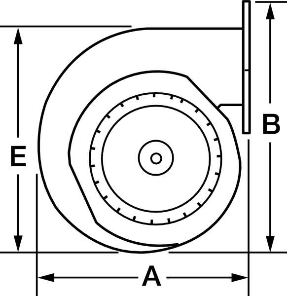 Round OEM Blower, 3300 RPM, 1 Phase, Direct, Rolled Steel