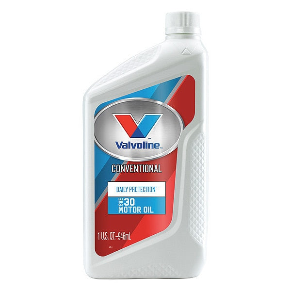 Valvoline Motor Oil, SAE 30W, Conventional, 1 Qt.
