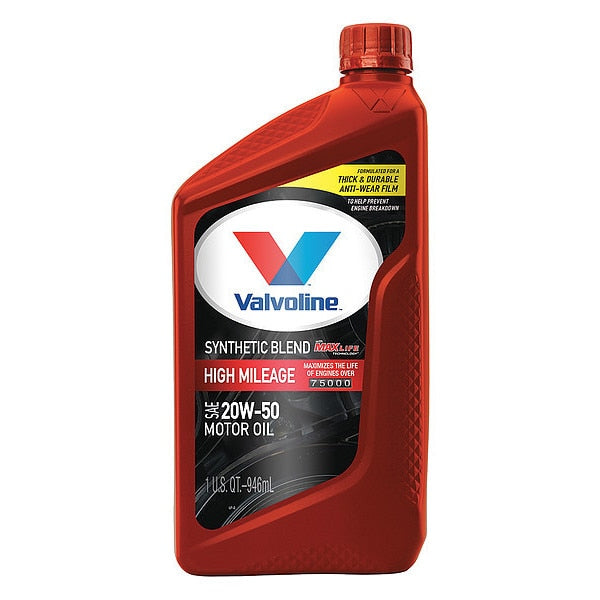 Engine Oil, Synthetic Blend, 20W-50, 1 Qt., Maxlife