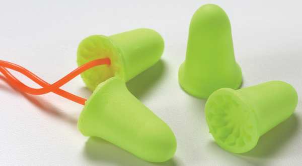 E-A-Rsoft FX Disposable Corded Ear Plugs, Bell Shape, NRR 33 dB, Yellow, M, 200 Pairs