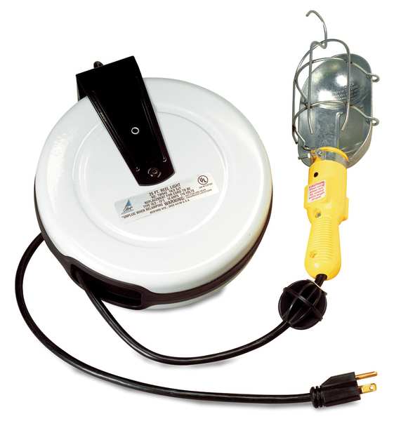 LUMAPRO Incandescent Cord Reel Light, Grade: General