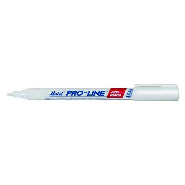 Permanent Liquid Paint Marker, Medium Tip, White Color Family, Paint