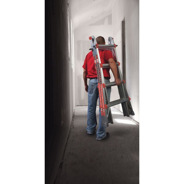 Multipurpose Ladder, 17 ft., IAA, Aluminum